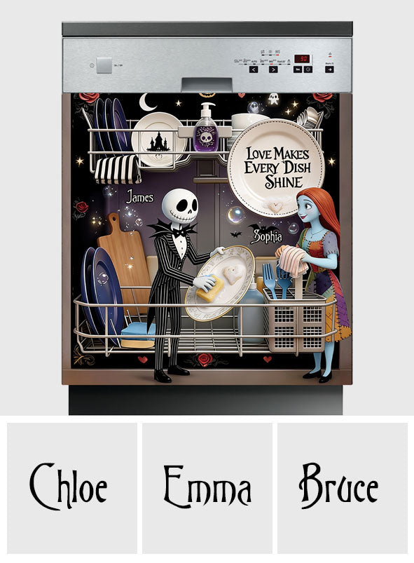 Personalized Nightmare Before Christmas Dishwasher Cover Gift Dishwasher Cover GradoCreations