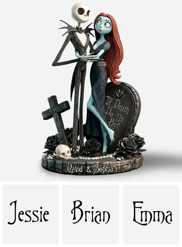 Personalized Nightmare Before Christmas Acrylic Plaque Gift for Couples Custom Shaped Acrylic Plaque GradoCreations