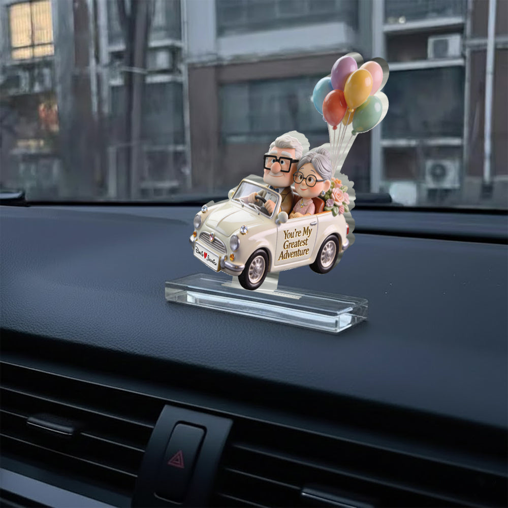 Personalized Car Dashboard Plaque You're My Greatest Adventure Gift for Couples Car Dashboard Plaque GradoCreations