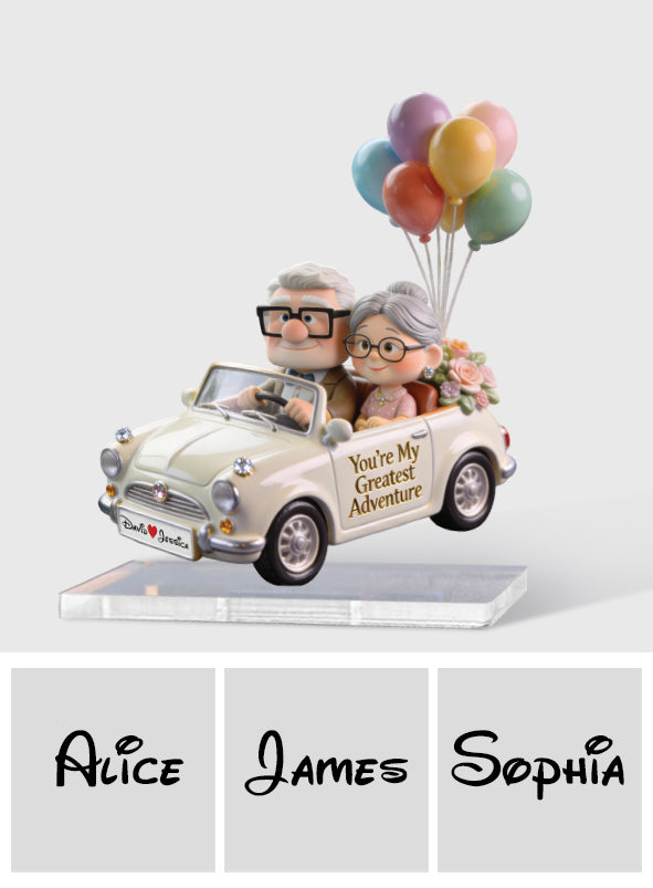 Personalized Car Dashboard Plaque You're My Greatest Adventure Gift for Couples Car Dashboard Plaque GradoCreations