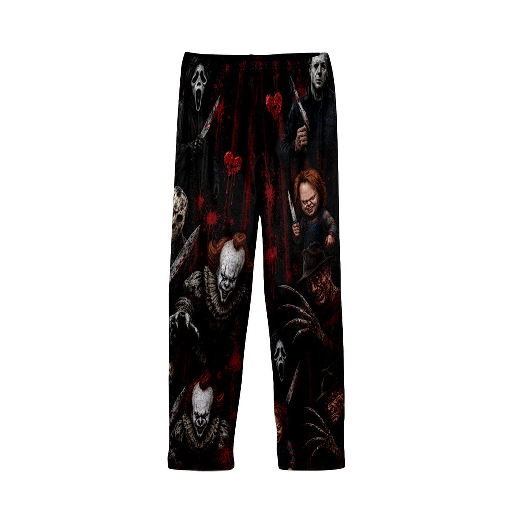 Personalized Horror Movie Pajama Set Custom Name Halloween Gift Pajama GradoCreations