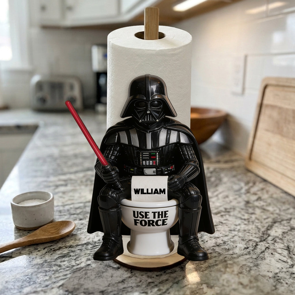 Personalized Star Wars Paper Towel Stand Custom Name Gift Paper Towel Stand GradoCreations
