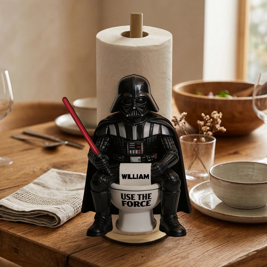 Personalized Star Wars Paper Towel Stand Custom Name Gift Paper Towel Stand GradoCreations