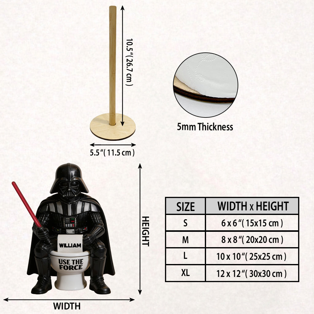 Personalized Star Wars Paper Towel Stand Custom Name Gift Paper Towel Stand GradoCreations