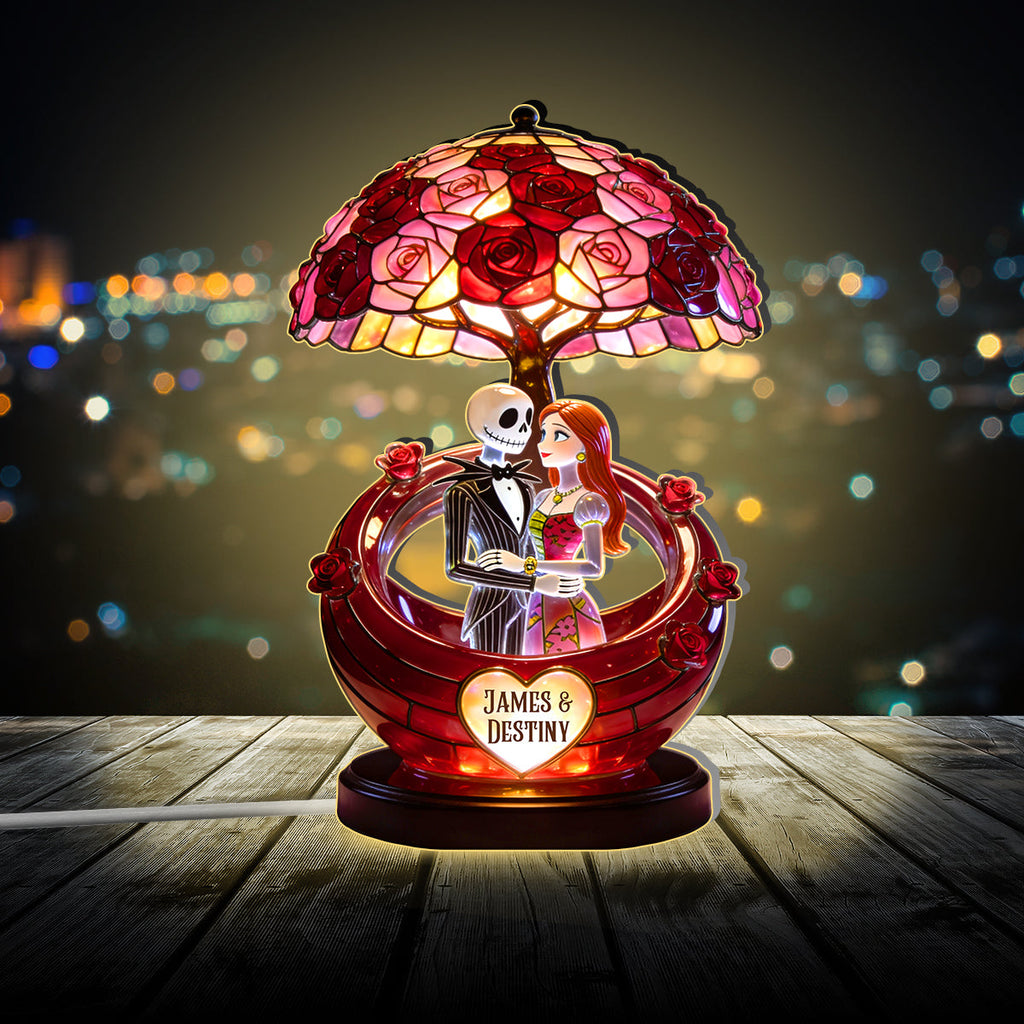 Personalized Acrylic LED Night Light Custom Shape Gift for Couples Acrylic LED Night Light GradoCreations
