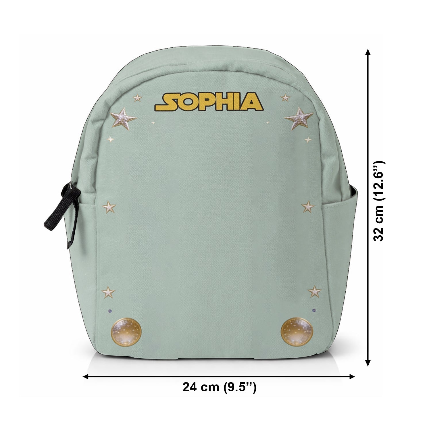 Personalized Baby Yoda Leather Patch Backpack for Kids Changeable Leather Patch Backpack GradoCreations