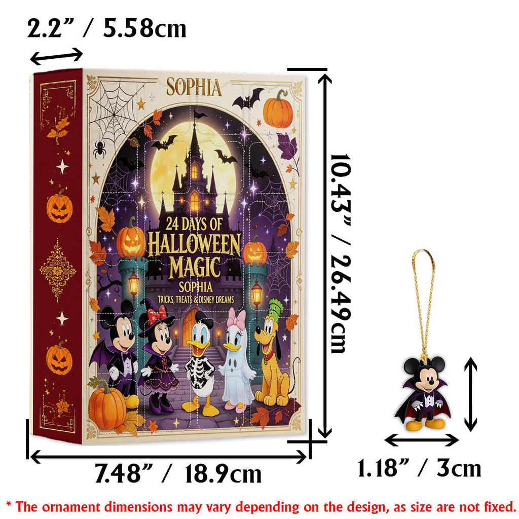Personalized Halloween Advent Calendar with Ornaments for Kids Advent Calendar With Ornaments GradoCreations