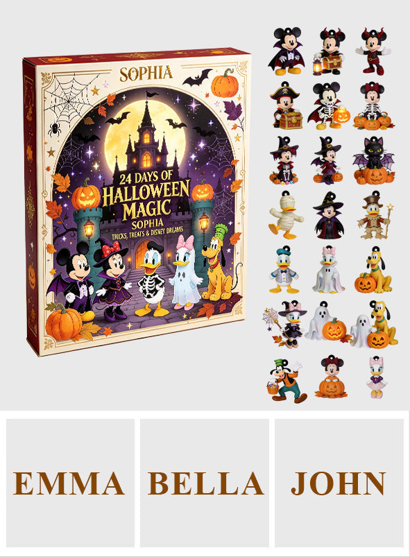 Personalized Halloween Advent Calendar with Ornaments for Kids Advent Calendar With Ornaments GradoCreations