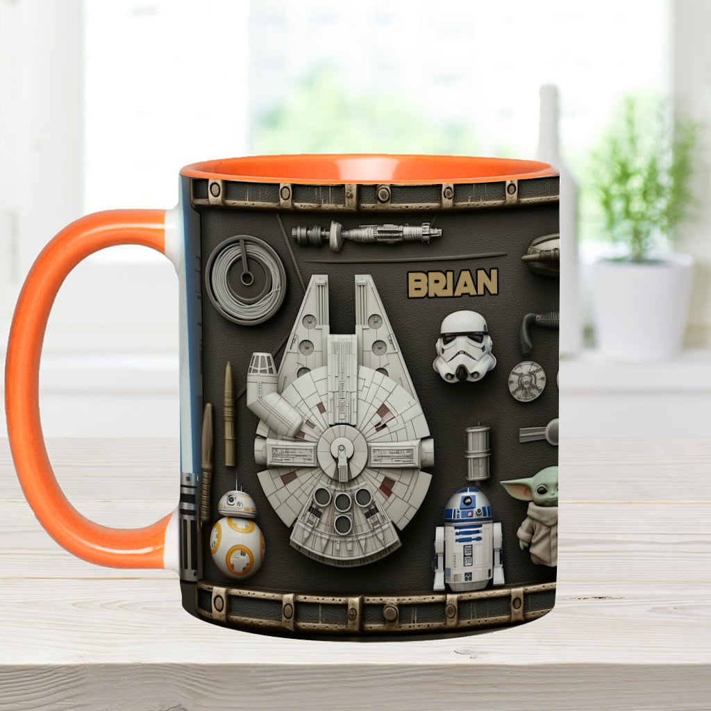 Personalized Star Wars Accent Mug Custom Name Gift Idea Accent Mug GradoCreations