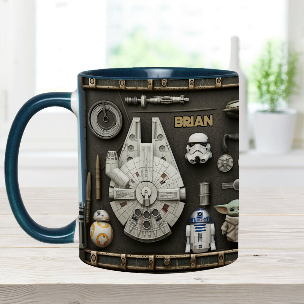 Personalized Star Wars Accent Mug Custom Name Gift Idea Accent Mug GradoCreations