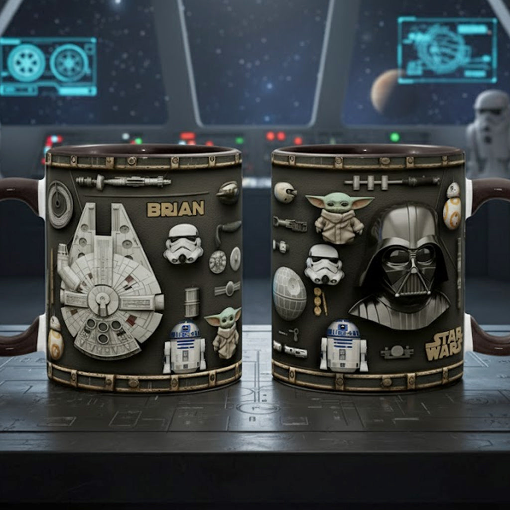 Personalized Star Wars Accent Mug Custom Name Gift Idea Accent Mug GradoCreations