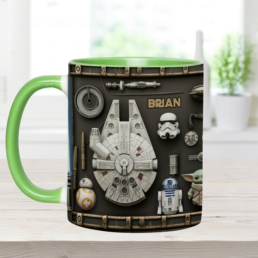 Personalized Star Wars Accent Mug Custom Name Gift Idea Accent Mug GradoCreations
