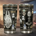 Personalized The Force Tumbler with Name Custom Drinkware Tumbler GradoCreations