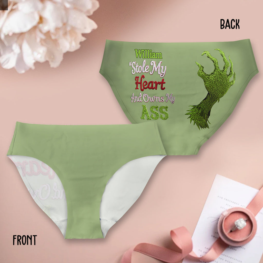 Personalized Women's Briefs 'Stole My Heart' Custom Gift for Christmas Women Briefs GradoCreations
