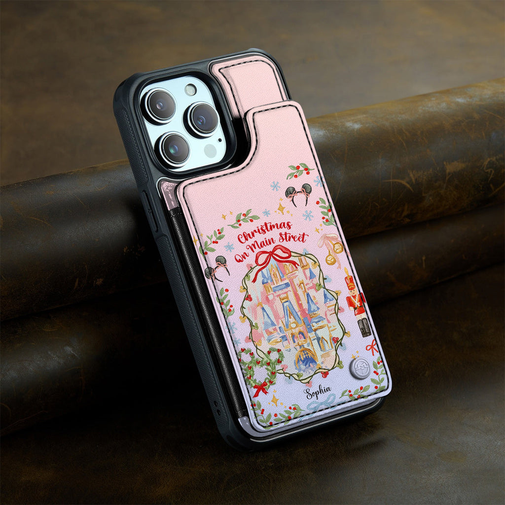 Personalized Christmas Wallet Phone Case Custom Name 3D Design Fully Printed Wallet Phone Case GradoCreations