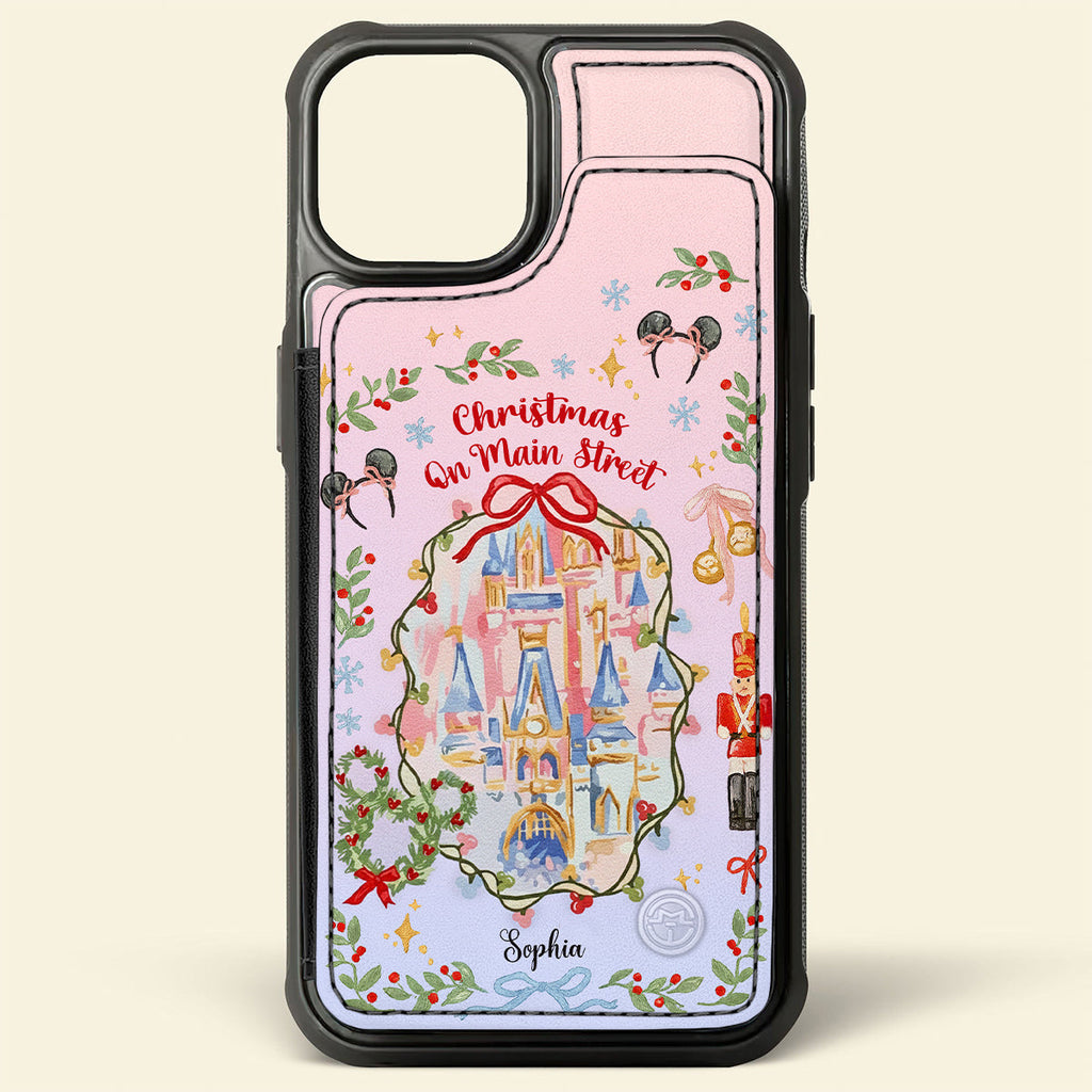 Personalized Christmas Wallet Phone Case Custom Name 3D Design Fully Printed Wallet Phone Case GradoCreations
