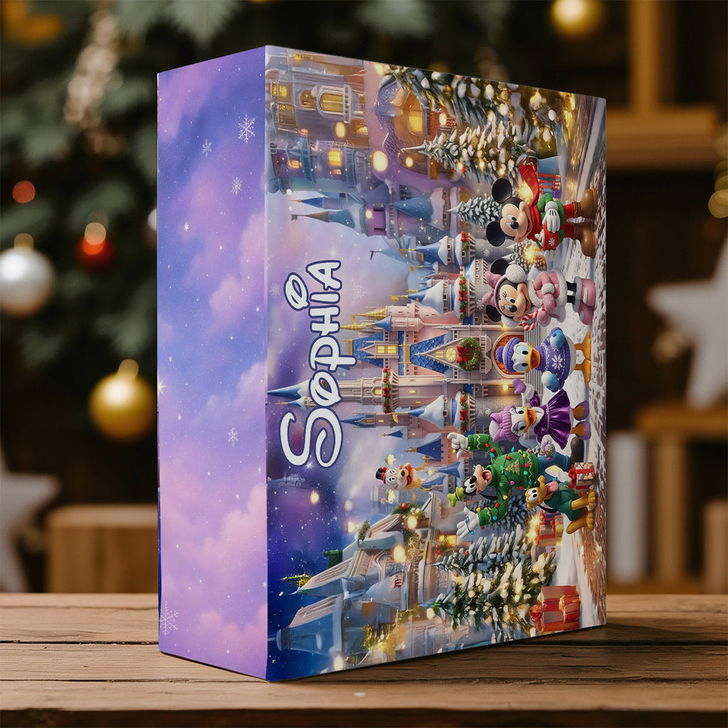 Personalized Folded Advent Calendar with Acrylic Ornaments for Kids Folded Advent Calendar With Ornaments GradoCreations