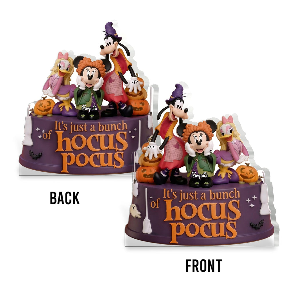 Personalized Acrylic Plaque It's Just A Bunch Of Witches Halloween Gift for Kids and Friends Acrylic Plaque GradoCreations