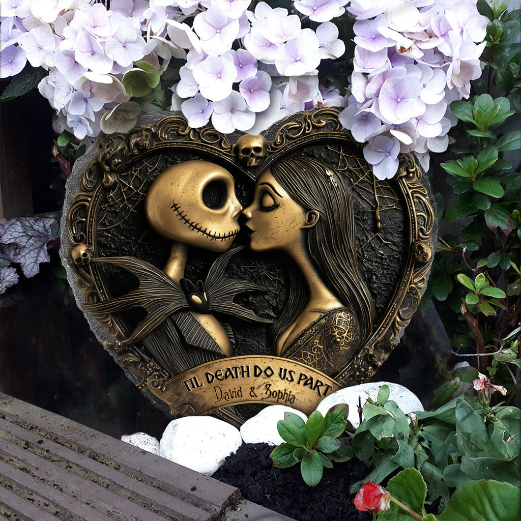 Personalized Heart Shaped Stone Memorial Gift | Couple Keepsake Heart Shaped Stone GradoCreations
