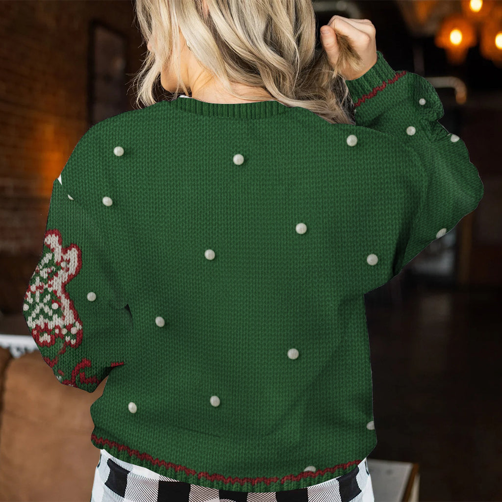 Personalized Grinch Christmas Ugly Sweater Custom Name Gift Ugly Sweater GradoCreations