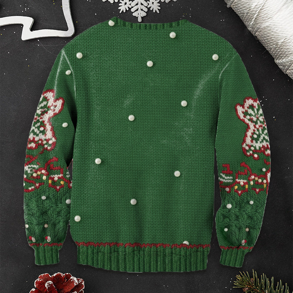Personalized Grinch Christmas Ugly Sweater Custom Name Gift Ugly Sweater GradoCreations