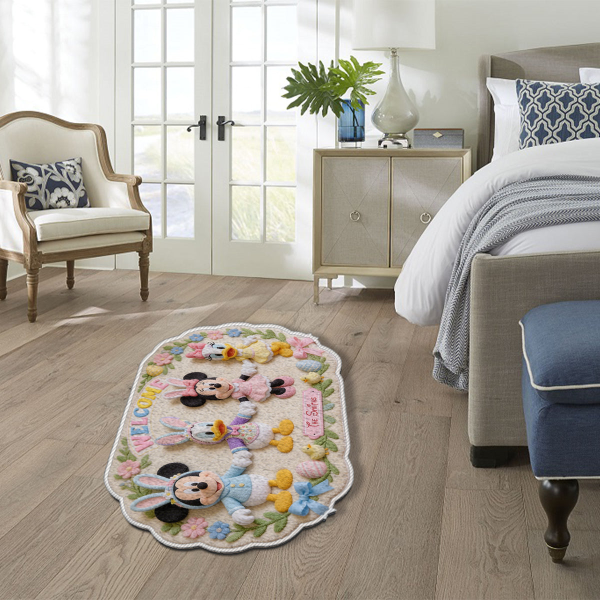 Personalized Disney Non-Slip Tufted Rug with Friends for Kids Non-Slip Tufted Rug GradoCreations