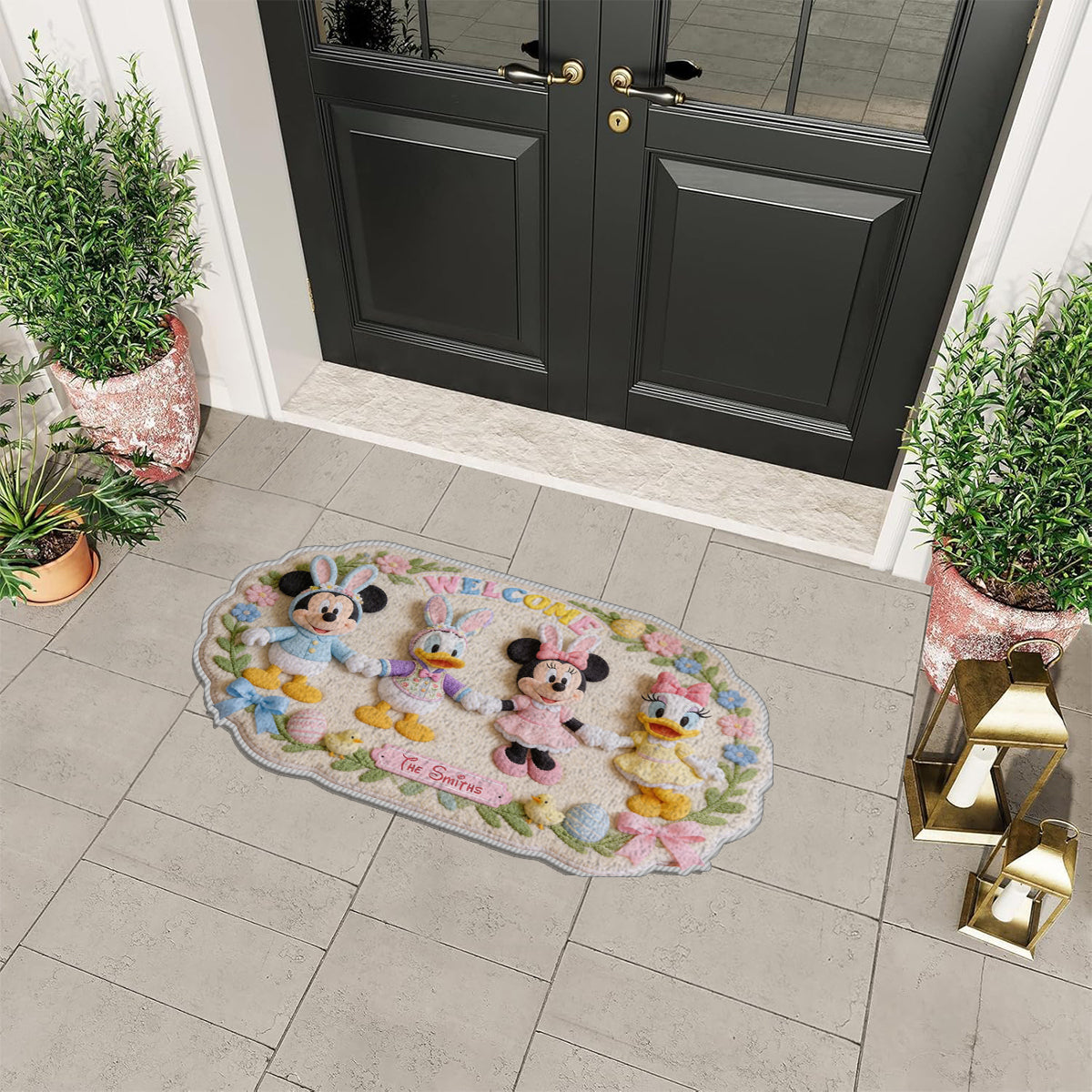 Personalized Disney Non-Slip Tufted Rug with Friends for Kids Non-Slip Tufted Rug GradoCreations