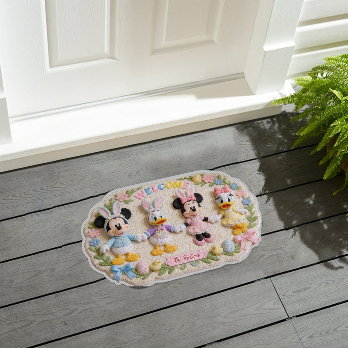 Personalized Disney Non-Slip Tufted Rug with Friends for Kids Non-Slip Tufted Rug GradoCreations