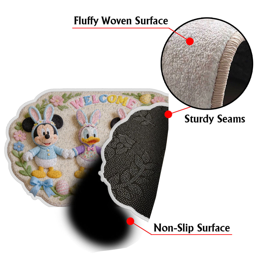 Personalized Disney Non-Slip Tufted Rug with Friends for Kids Non-Slip Tufted Rug GradoCreations