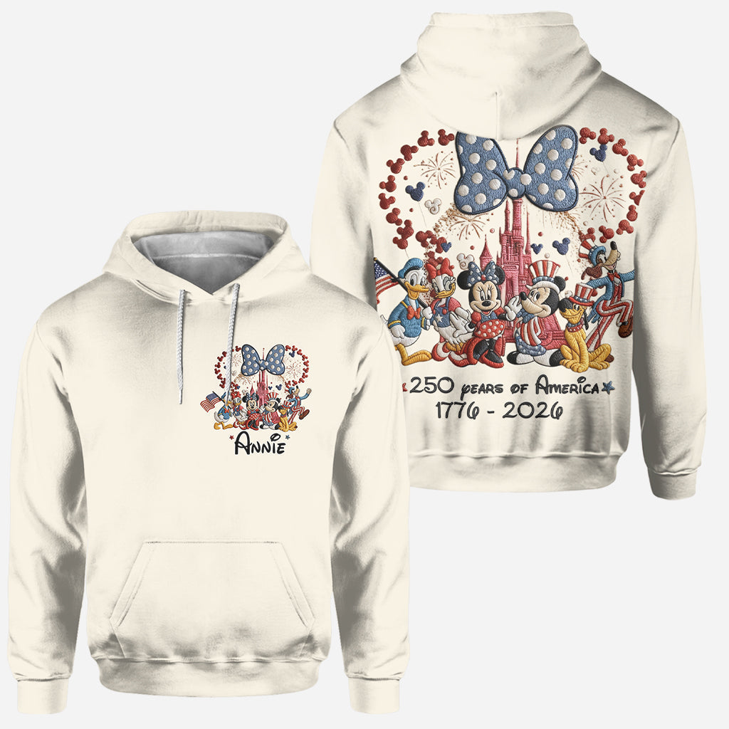Personalized 250 Years America Mouse Hoodie and Leggings Gift Hoodie & Leggings GradoCreations