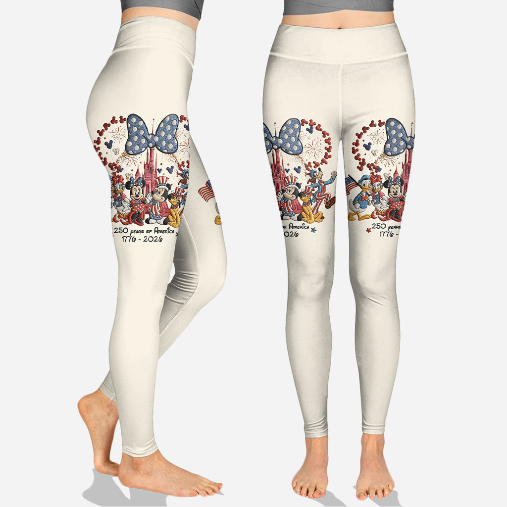 Personalized 250 Years America Mouse Hoodie and Leggings Gift Hoodie & Leggings GradoCreations