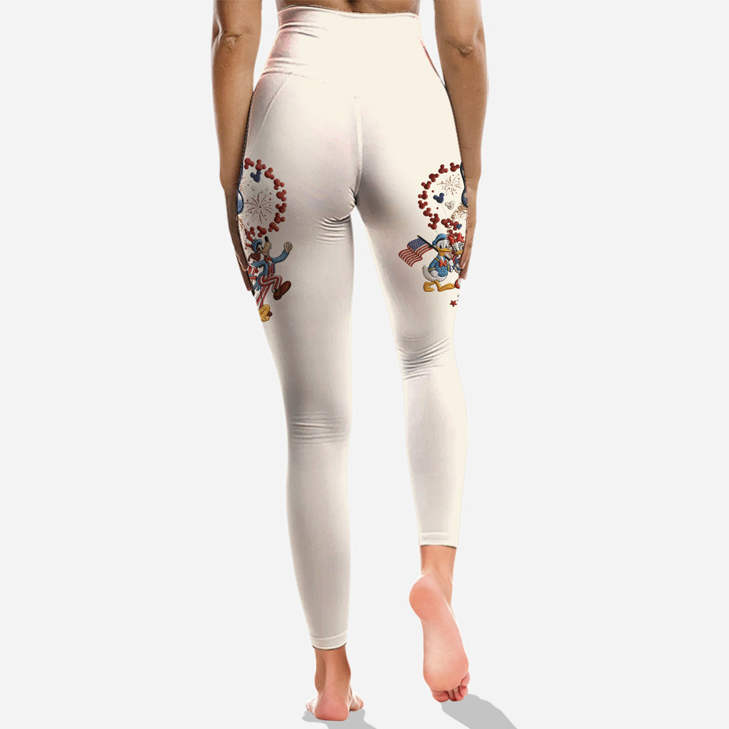 Personalized 250 Years America Mouse Hoodie and Leggings Gift Hoodie & Leggings GradoCreations