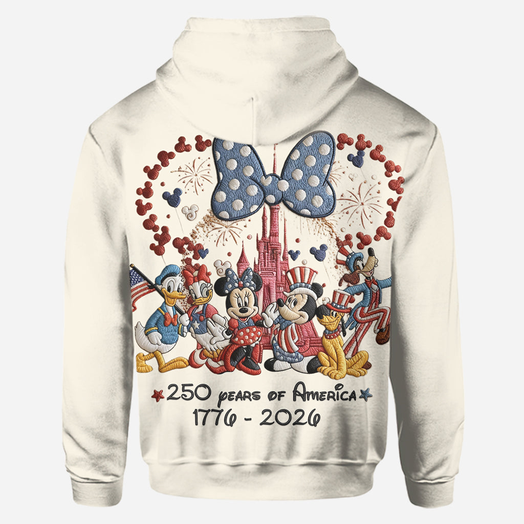Personalized 250 Years America Mouse Hoodie and Leggings Gift Hoodie & Leggings GradoCreations