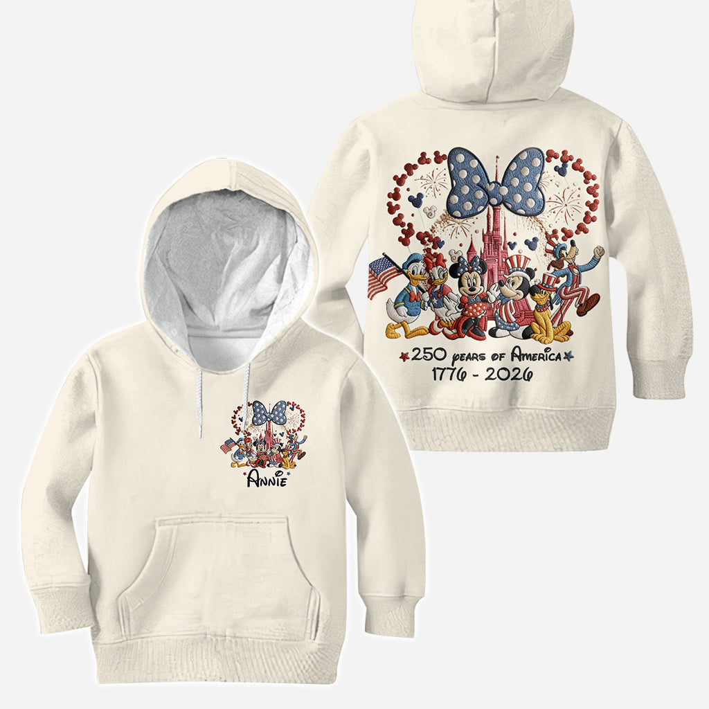 Personalized 250 Years America Mouse Hoodie and Leggings Gift Hoodie & Leggings GradoCreations