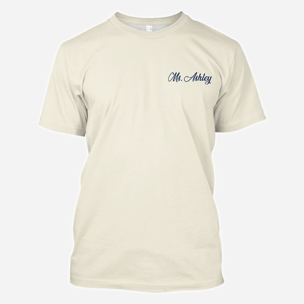 Personalized Teacher All Over Print Shirt Custom Name Gift All Over Shirt GradoCreations
