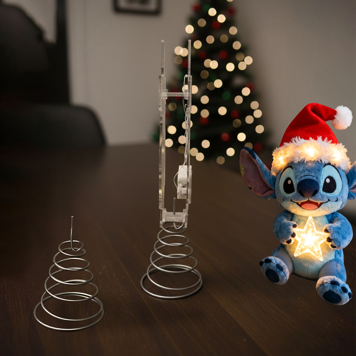 Personalized LED Light Tree Topper Custom Name for Christmas LED Light Tree Topper GradoCreations
