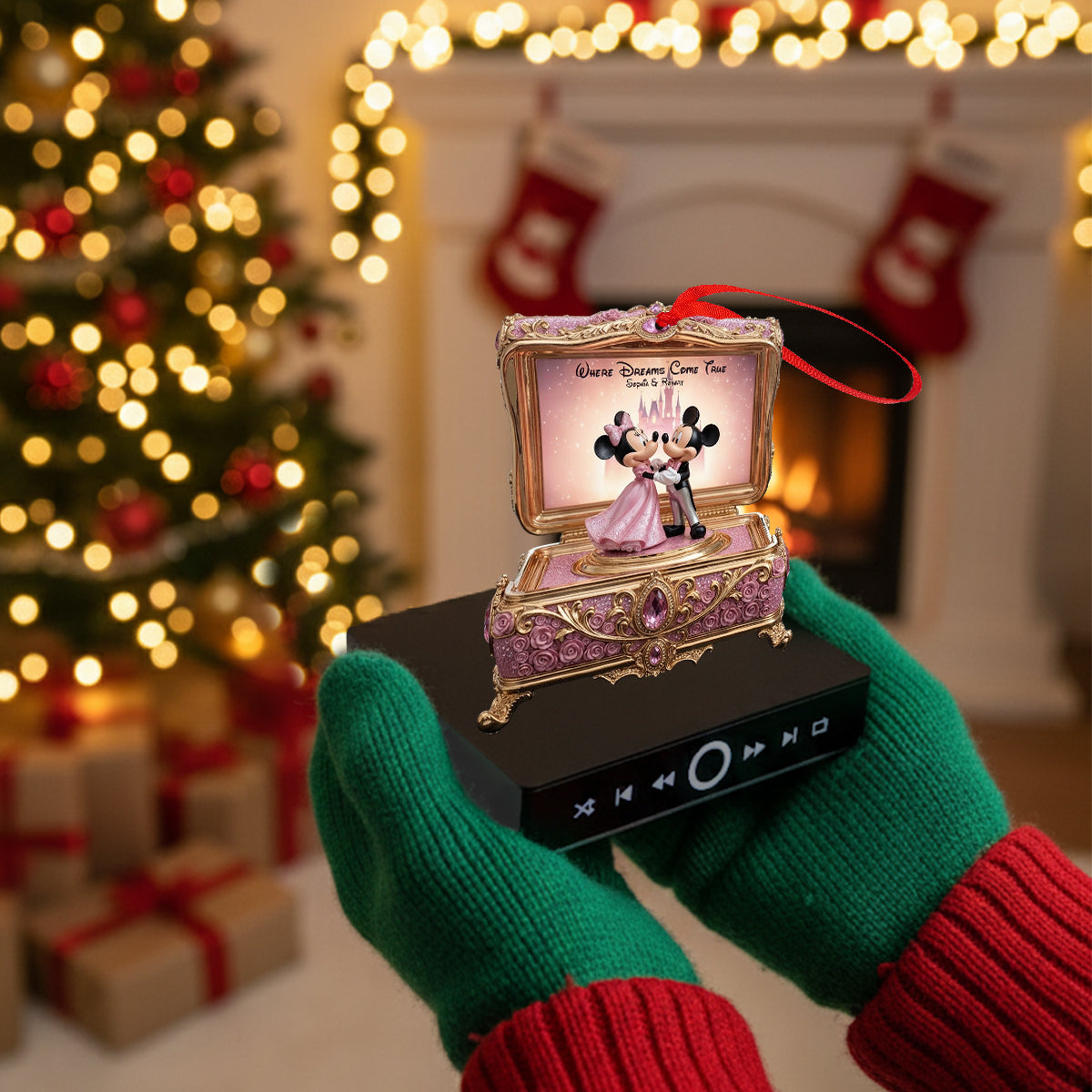 Personalized Music Ornament Custom Song Gift for Christmas Music Ornament GradoCreations