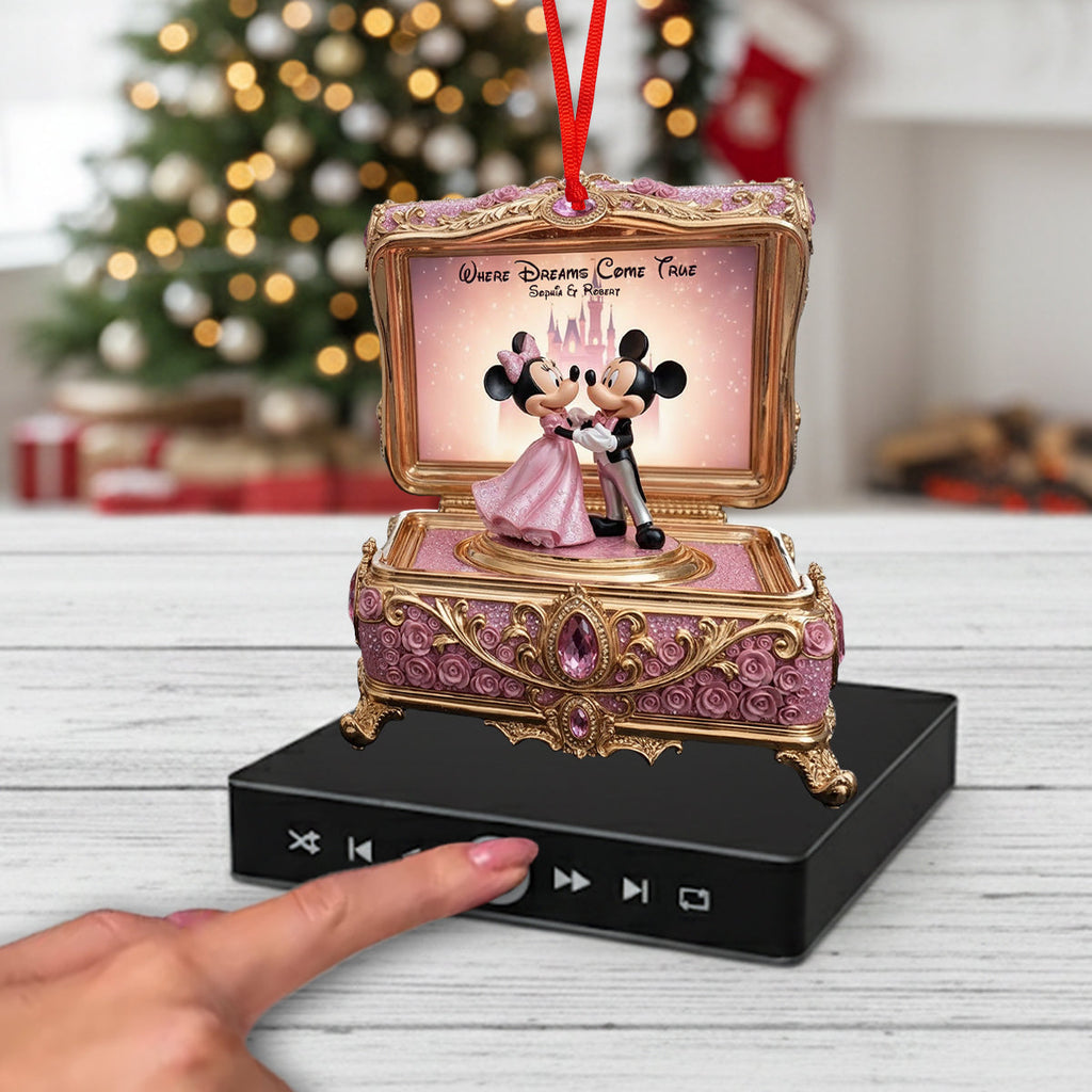 Personalized Music Ornament Custom Song Gift for Christmas Music Ornament GradoCreations