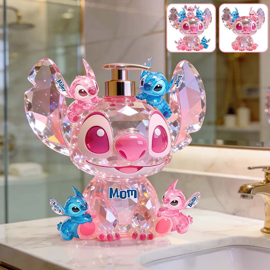 Personalized Ohana Soap Dispenser Cute Family Gift Idea Pump Dispenser GradoCreations