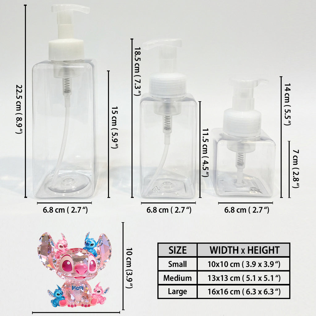 Personalized Ohana Soap Dispenser Cute Family Gift Idea Pump Dispenser GradoCreations