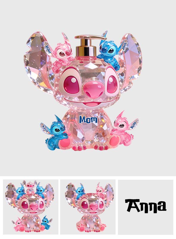 Personalized Ohana Soap Dispenser Cute Family Gift Idea Pump Dispenser GradoCreations