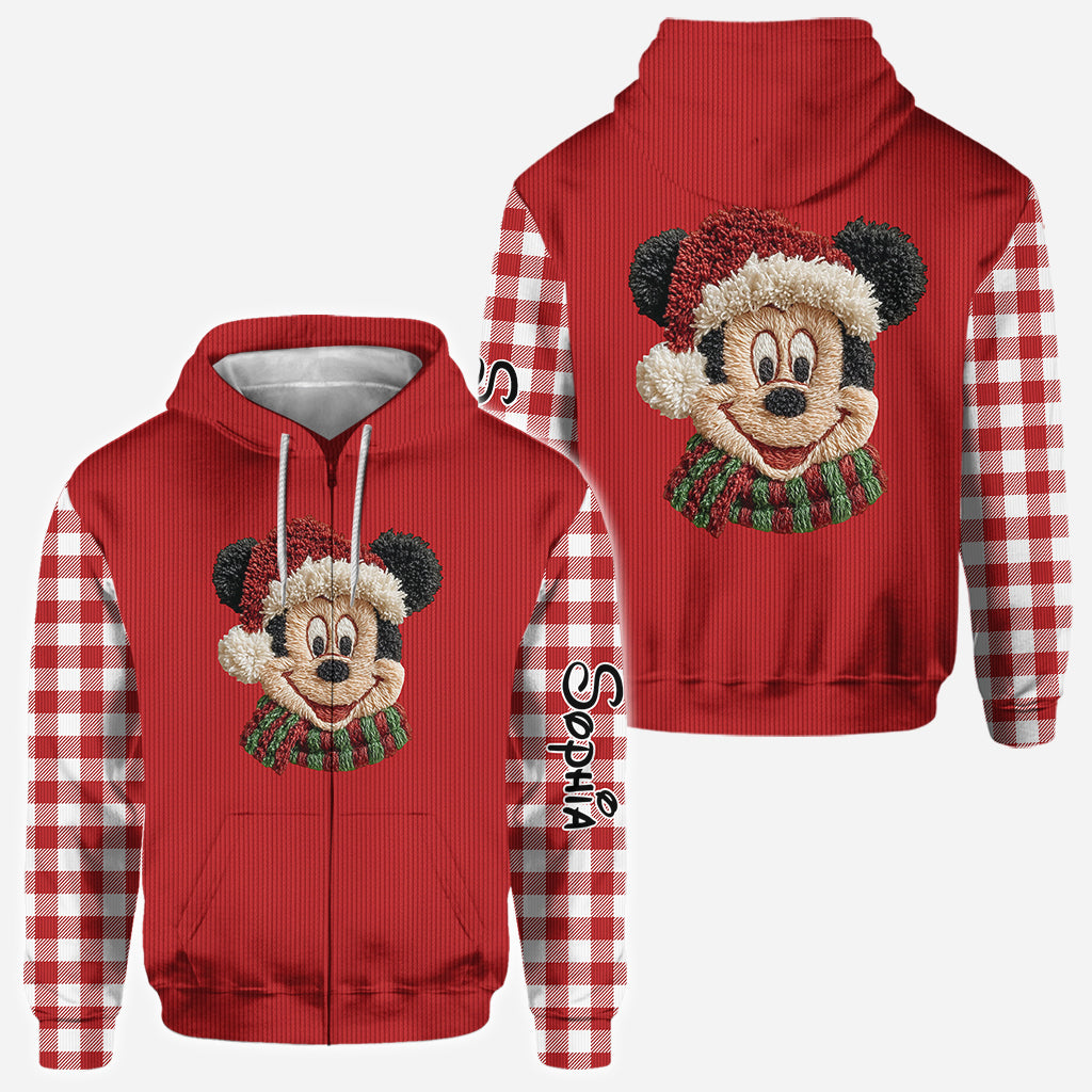 Personalized Christmas Mouse All Over Shirt Gift for Mom All Over Shirt GradoCreations