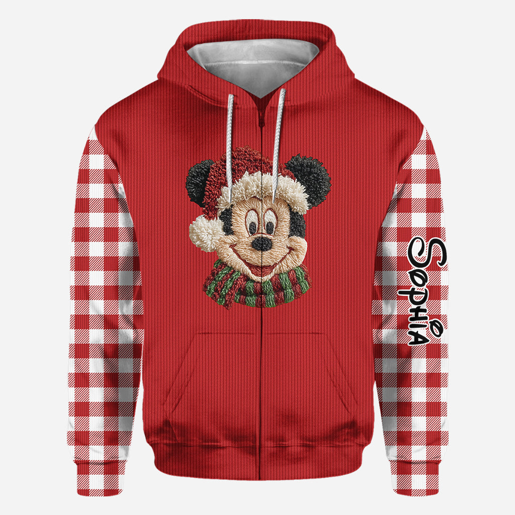 Personalized Christmas Mouse All Over Shirt Gift for Mom All Over Shirt GradoCreations