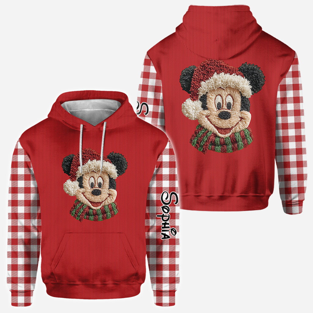Personalized Christmas Mouse All Over Shirt Gift for Mom All Over Shirt GradoCreations