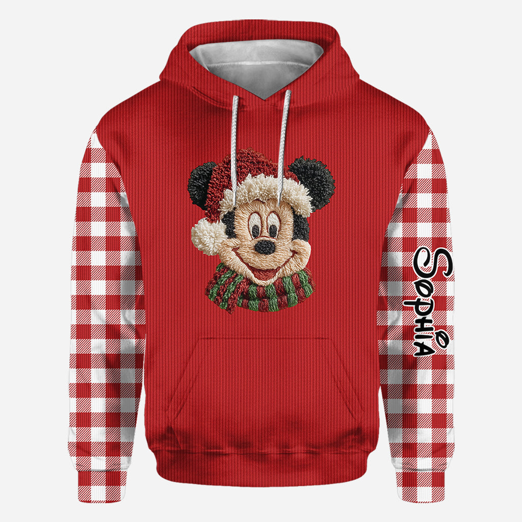 Personalized Christmas Mouse All Over Shirt Gift for Mom All Over Shirt GradoCreations
