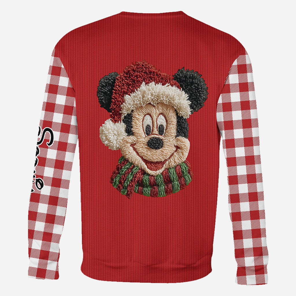 Personalized Christmas Mouse All Over Shirt Gift for Mom All Over Shirt GradoCreations