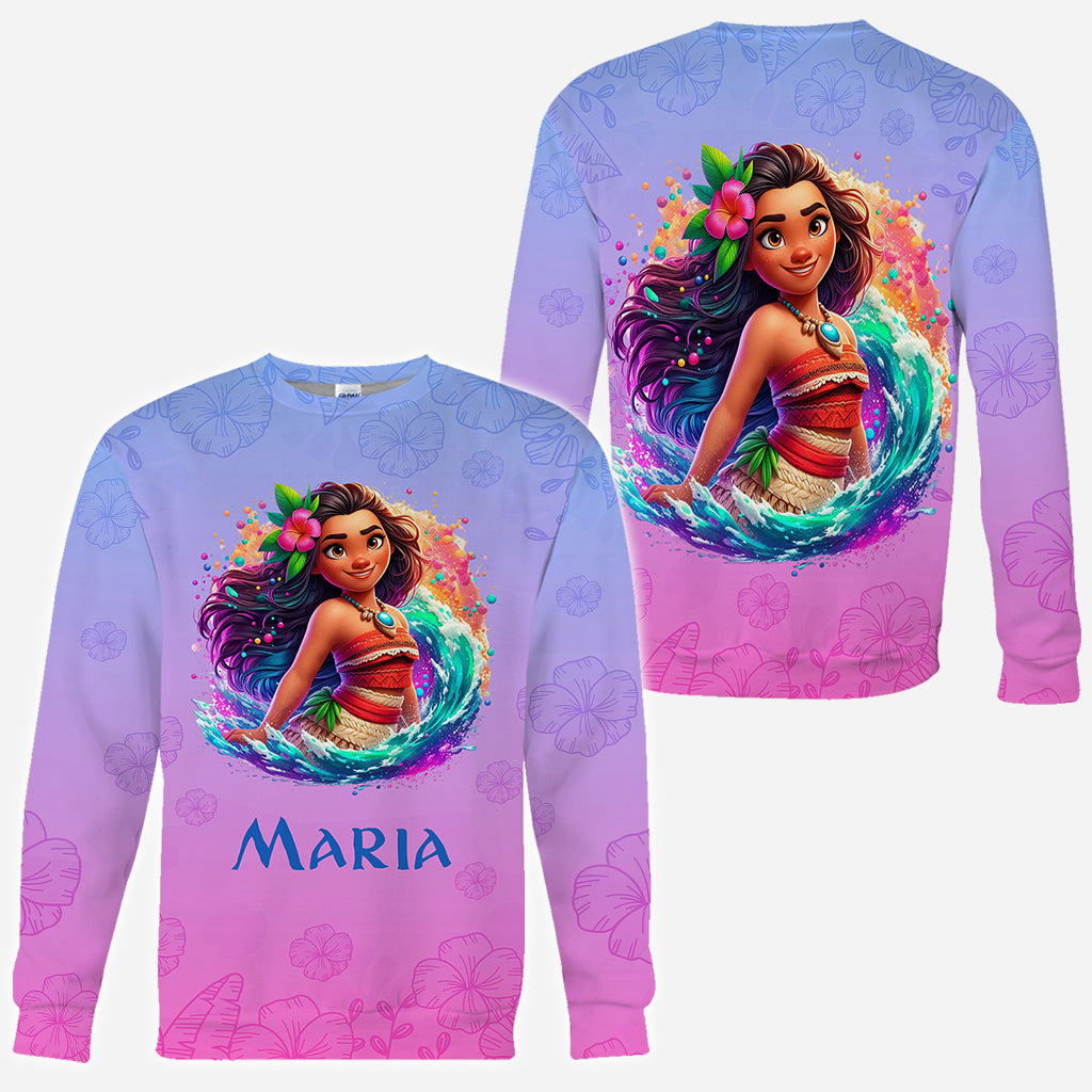 Personalized All Over Shirt with Princess Design for Birthday or Summer All Over Shirt GradoCreations