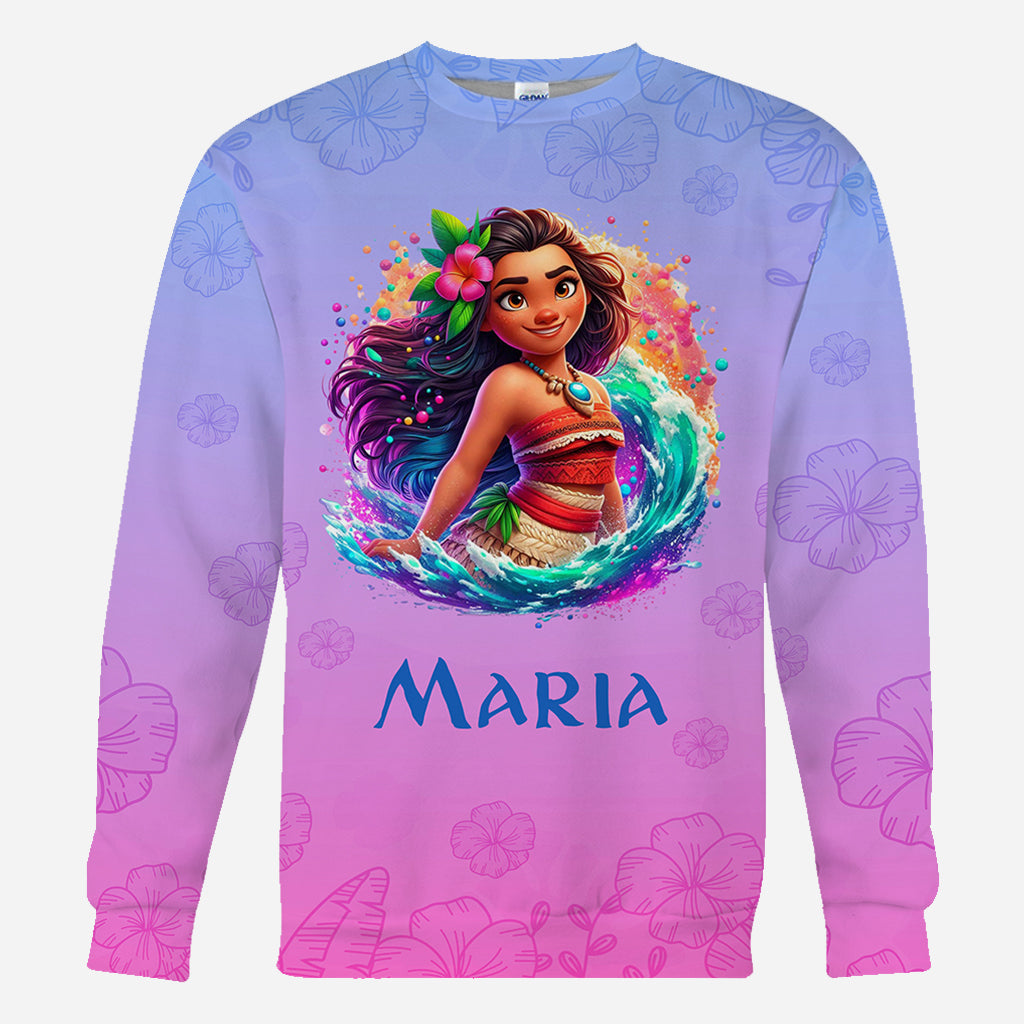 Personalized All Over Shirt with Princess Design for Birthday or Summer All Over Shirt GradoCreations