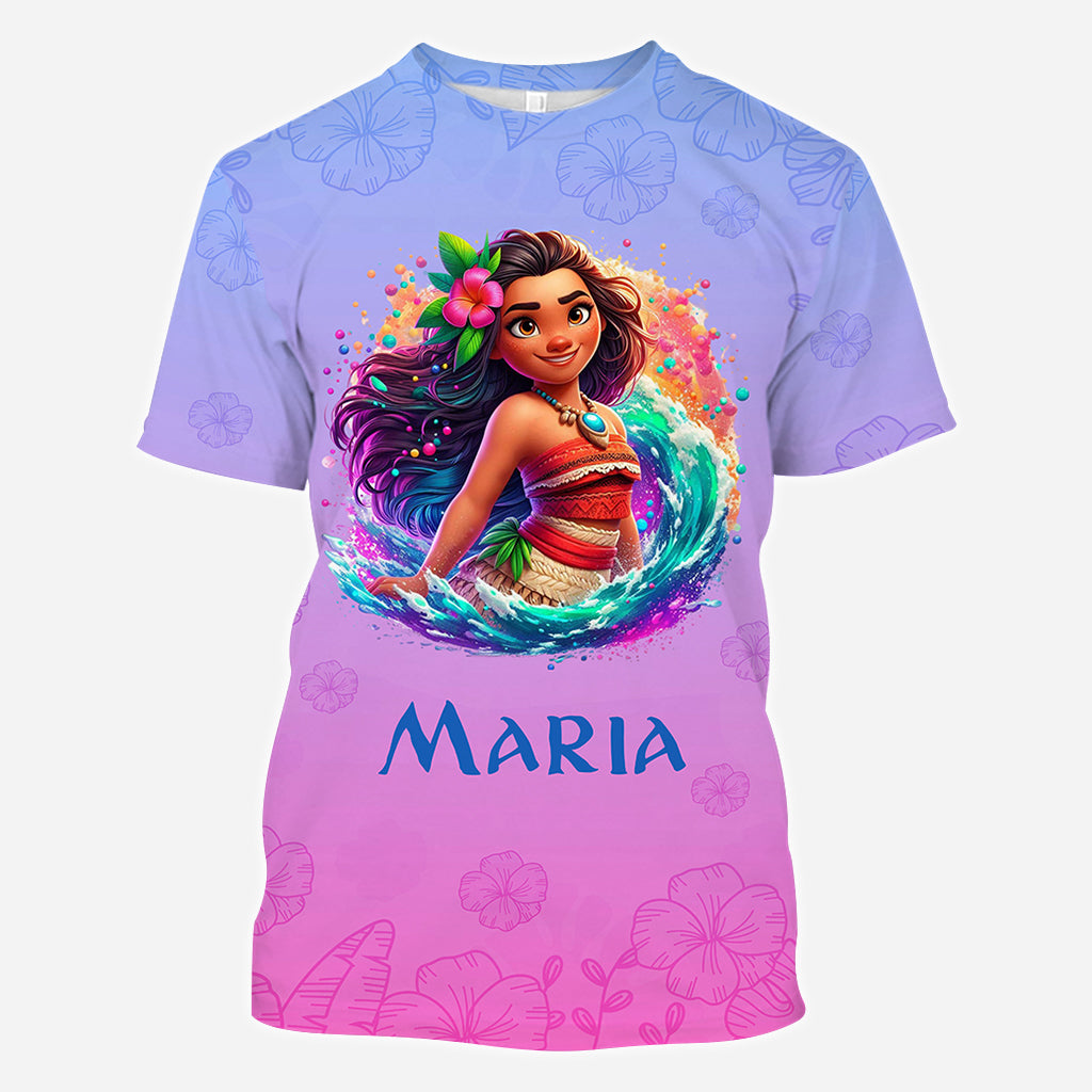 Personalized All Over Shirt with Princess Design for Birthday or Summer All Over Shirt GradoCreations