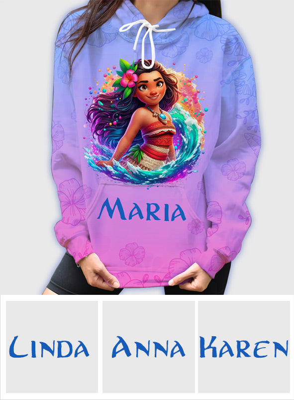 Personalized All Over Shirt with Princess Design for Birthday or Summer All Over Shirt GradoCreations